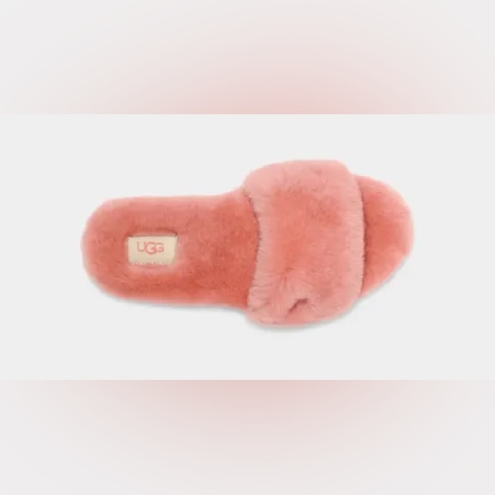 UGG | Fluff Slide II Slipper In Clay Pot Salmon Color NEW - Picture 10 of 10